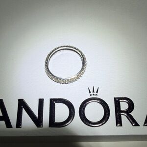 Pandora Sterling Silver Pave Ring